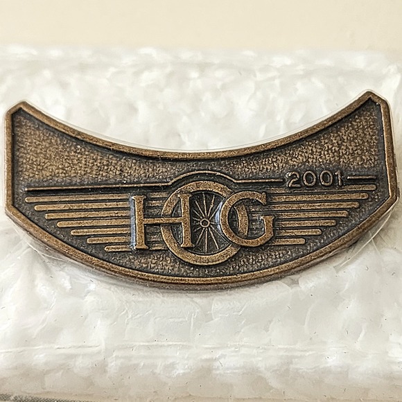 Harley Davidson HOG 2001 Patch‎ & Pin Set Motorcycle Biker Embroidered NOS Rare - Picture 7 of 7